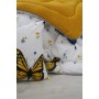 ETE HOMETEX TEK KİŞİLİK LÜX WELSOFT YORGAN SETİ KELEBEK HARDAL155X215CM 8696474232008